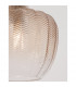 Loni Dome Pendant Ceiling Light Brass Metal Champagne Glass LED E27-6