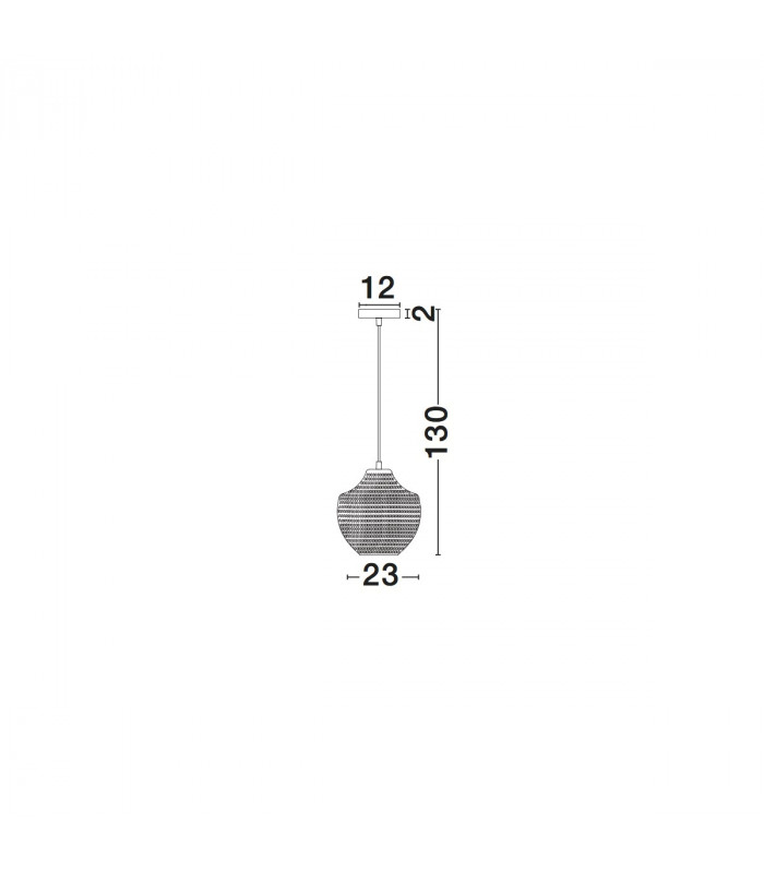 Claro Dome Pendant Ceiling Light Smoke Glass Black Metal LED E27-3