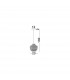 Claro Dome Pendant Ceiling Light Clear Glass Chrome Aluminium LED E27-2