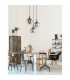 Cedro 3 Light Cluster Pendant Ceiling Light Smoky Glass Bronze Black Metal LED E27-2