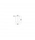 Cedro 3 Light Bar Pendant Ceiling Light Smoky Glass Bronze Black Metal LED E27-3