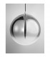 Ficato 30cm Globe Pendant Ceiling Light Smoke Glass Chrome Aluminium LED E27-3