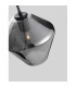 Veiro 23cm Dome Pendant Ceiling Light Chrome Glass Black Metal Black Fabric Wire LED E27-2