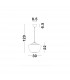Veiro 30cm Dome Pendant Ceiling Light Chrome Glass Black Metal Black Fabric Wire LED E27-7