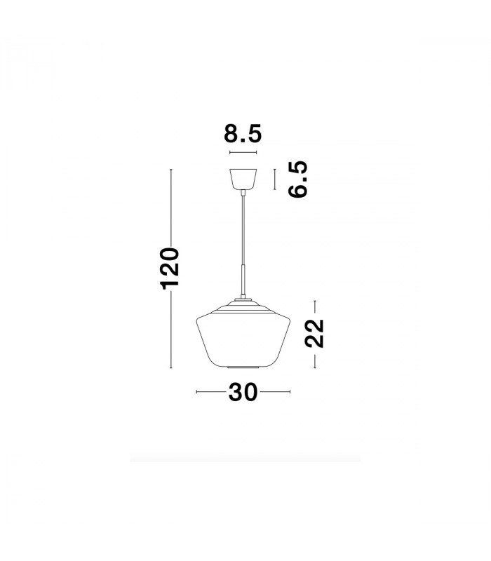Veiro 30cm Dome Pendant Ceiling Light Chrome Glass Black Metal Black Fabric Wire LED E27-7