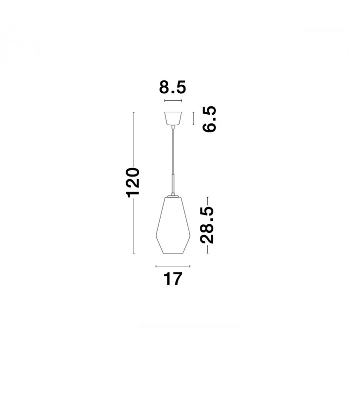 Veiro 17cm Dome Pendant Ceiling Light Chrome Glass Black Metal Black Fabric Wire LED E27-7