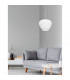 Nala Dome Pendant Ceiling Light Chrome Aluminium Opal Glass LED E27-2