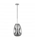 Lava 22cm Pendant Ceiling Light Chrome Metal Handmade Chrome Glass LED E27-1