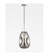 Lava 22cm Pendant Ceiling Light Chrome Metal Handmade Chrome Glass LED E27-3