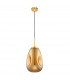 Lava 22.5cm Pendant Ceiling Light Gold Metal Handmade Gold Glass LED E27-1