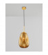 Lava 22.5cm Pendant Ceiling Light Gold Metal Handmade Gold Glass LED E27-3