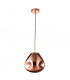 Lava 25cm Pendant Ceiling Light Copper Metal Handmade Copper Glass LED E27-1