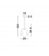 Lava 25cm Pendant Ceiling Light Copper Metal Handmade Copper Glass LED E27-5