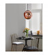 Mayan Globe Pendant Ceiling Light Matt Black Metal Copper Glass LED E27-2