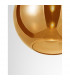Nazio 25cm Dome Pendant Ceiling Light Gold Glass Chrome Aluminium LED E27-3