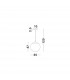 Nazio 35cm Dome Pendant Ceiling Light Gold Glass Chrome Aluminium LED E27-4