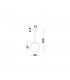 Nazio 35cm Dome Pendant Ceiling Light Copper Glass Chrome Aluminium LED E27-4