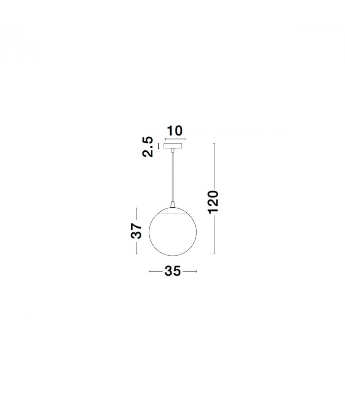 Nazio 35cm Dome Pendant Ceiling Light Copper Glass Chrome Aluminium LED E27-4