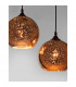Blaze 3 Light Cluster Pendant Ceiling Light Copper Glass Black Metal LED E27-3