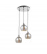Bennett 3 Light Cluster Pendant Ceiling Light Chrome Glass Metal LED E27-1
