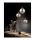 Bennett 3 Light Cluster Pendant Ceiling Light Chrome Glass Metal LED E27-2