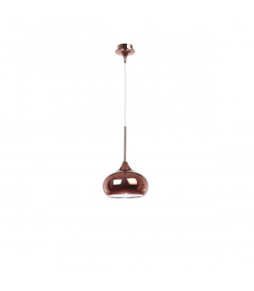 Cioto Dome Pendant Ceiling Light Metal Matt Black Outside White Chrome Inside LED E14-1