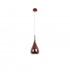 Cioto Dome Pendant Ceiling Light Metal Rose Gold Outside White Chrome Inside LED E27-1