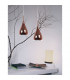 Cioto Dome Pendant Ceiling Light Metal Rose Gold Outside White Chrome Inside LED E27-2