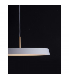 Vetro Integrated LED Pendant Ceiling Light Matt White Aluminium LED 41W 2693Lm 3000K-2