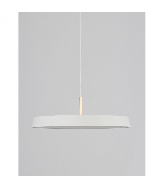 Vetro Integrated LED Pendant Ceiling Light Matt White Aluminium LED 41W 2693Lm 3000K-3