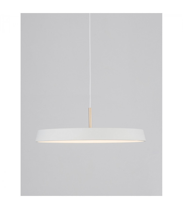 Vetro Integrated LED Pendant Ceiling Light Matt White Aluminium LED 41W 2693Lm 3000K-4