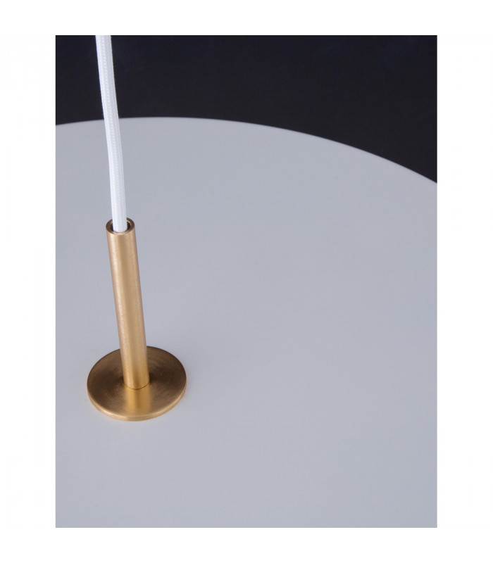 Vetro Integrated LED Pendant Ceiling Light Matt White Aluminium LED 41W 2693Lm 3000K-5