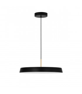 Vetro Integrated LED Pendant Ceiling Light Matt Black Aluminium LED 41W 2693Lm 3000K-1