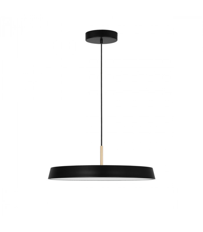 Vetro Integrated LED Pendant Ceiling Light Matt Black Aluminium LED 41W 2693Lm 3000K-1