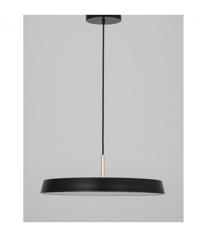 Vetro Integrated LED Pendant Ceiling Light Matt Black Aluminium LED 41W 2693Lm 3000K-4