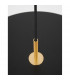 Vetro Integrated LED Pendant Ceiling Light Matt Black Aluminium LED 41W 2693Lm 3000K-5