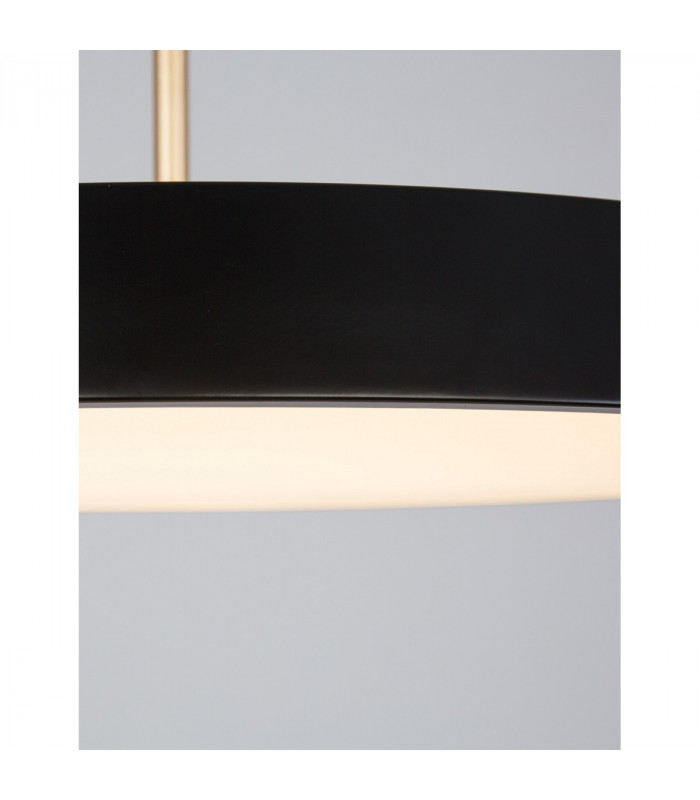 Vetro Integrated LED Pendant Ceiling Light Matt Black Aluminium LED 41W 2693Lm 3000K-7