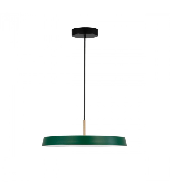 Vetro Integrated LED Pendant Ceiling Light Matt Green Aluminium LED 41W 2693Lm 3000K-1