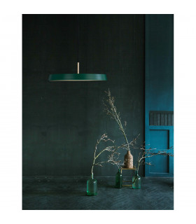 Vetro Integrated LED Pendant Ceiling Light Matt Green Aluminium LED 41W 2693Lm 3000K-2