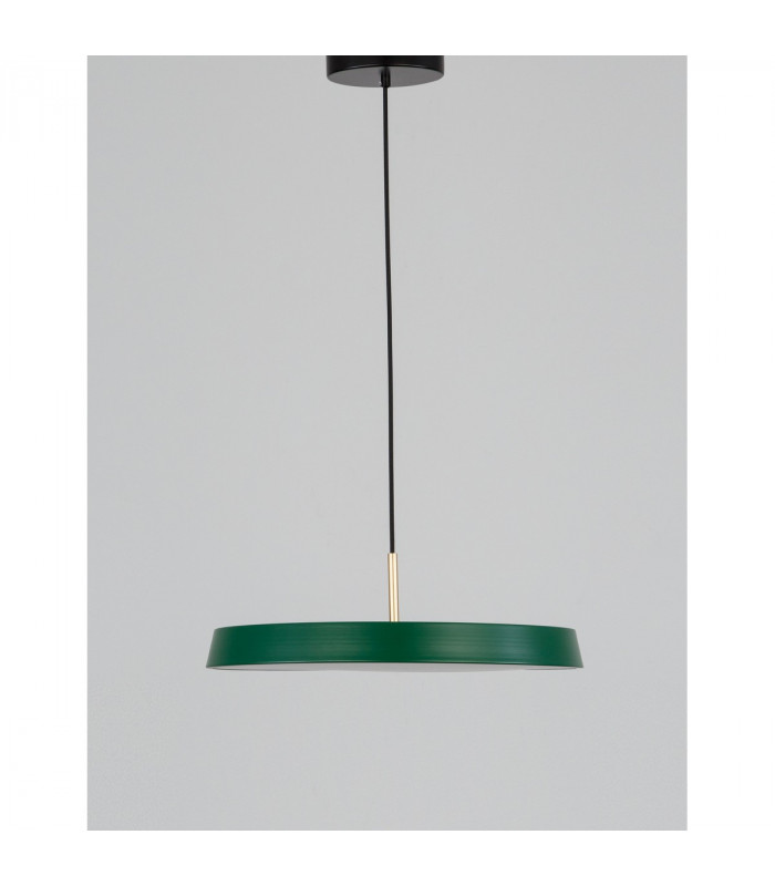 Vetro Integrated LED Pendant Ceiling Light Matt Green Aluminium LED 41W 2693Lm 3000K-4