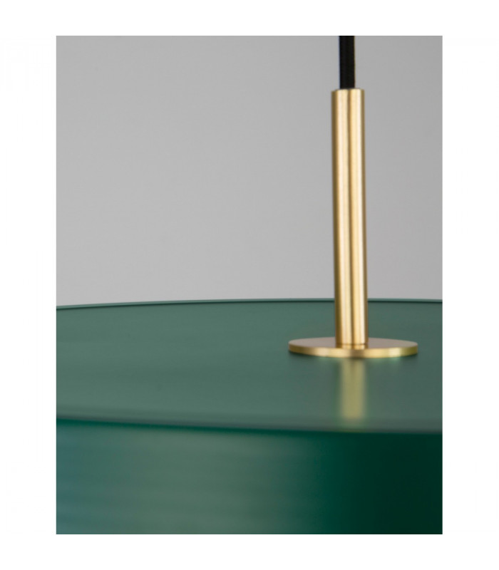 Vetro Integrated LED Pendant Ceiling Light Matt Green Aluminium LED 41W 2693Lm 3000K-5