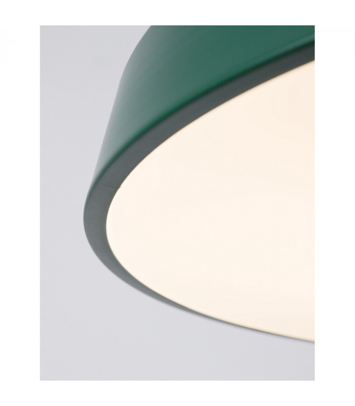 Vetro Integrated LED Pendant Ceiling Light Matt Green Aluminium LED 41W 2693Lm 3000K-6