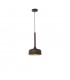 Nuorese Flat Dome Pendant Ceiling Light Aluminium Dark Brown Outside Gold Inside LED E27-1