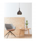 Nuorese 24cm Dome Pendant Ceiling Light Aluminium Dark Brown Outside Gold Inside LED E27-2