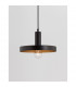 Garni Dome Pendant Ceiling Light Black Metal Outside Gold Inside Black LED E27-3