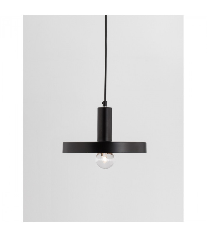 Garni Dome Pendant Ceiling Light Black Metal Outside Gold Inside Black LED E27-4