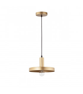 Garni Dome Pendant Ceiling Light Gold Metal Outside Inside Black LED E27-1
