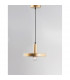 Garni Dome Pendant Ceiling Light Gold Metal Outside Inside Black LED E27-4