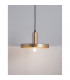 Garni Dome Pendant Ceiling Light Gold Metal Outside Inside Black LED E27-5