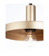 Garni Dome Pendant Ceiling Light Gold Metal Outside Inside Black LED E27-8